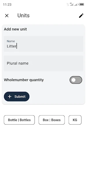 Stock manager & Sales register Screenshot 1