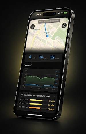 dB Ride – Noise Meter & GPS Screenshot 1