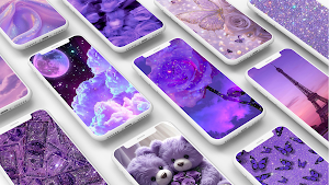 Purple Aesthetic Wallpaper Screenshot 0