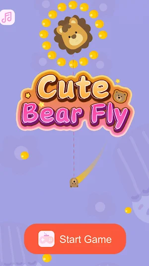 Cute Bear Fly - Gravity Game Screenshot 3