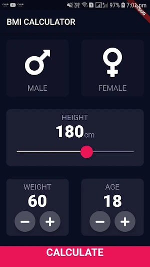 BMICalculator Screenshot 0