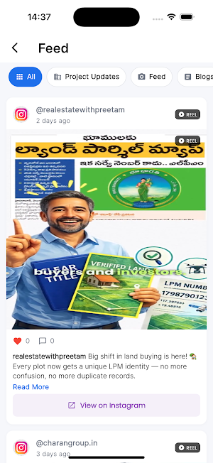 Charan Group Official App Screenshot 1