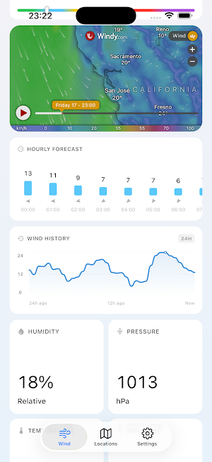 Anemometer: Wind Speed Tracker Screenshot 2
