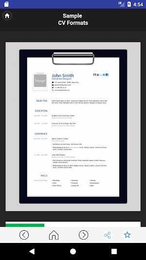 CV Writing App Screenshot 2
