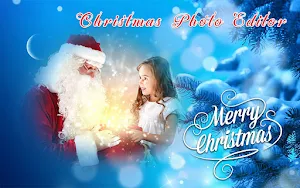 Christmas photo frame & photo blender app, editor Screenshot 1
