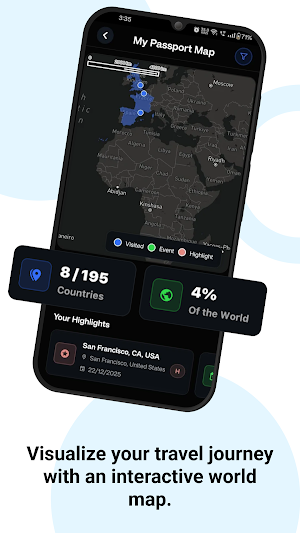 GeoPin: Travel Tracker Map Screenshot 1