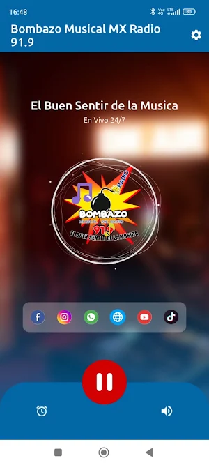 Bombazo Musical MX Radio 91.9 Screenshot 2