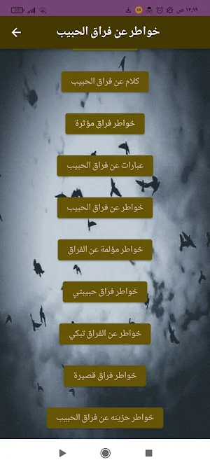 خواطر عن فراق الحبيب Screenshot 3
