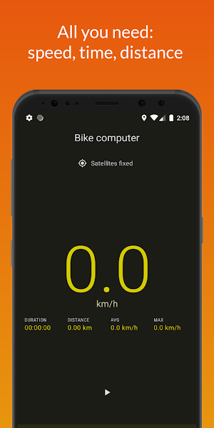 Bike computer AlwaysOn Display Screenshot 0