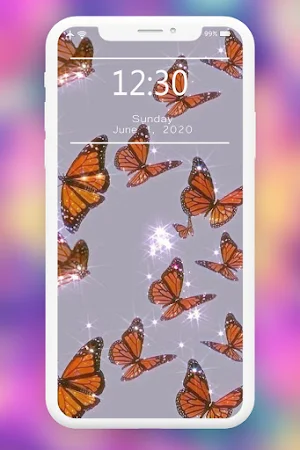 Butterflies Wallpaper (Girly Wallpaper) Screenshot 3