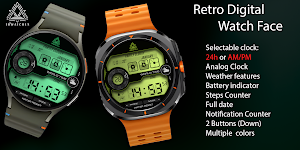 Retro Digital Watch Face Screenshot 0