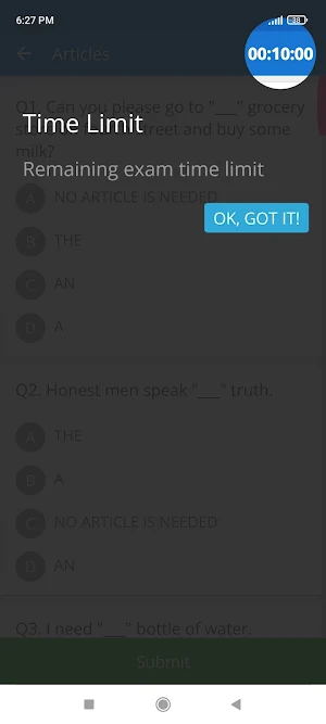 MCQ English Grammar Objective Screenshot 3