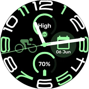 Stretched time -  Watchface Screenshot 2