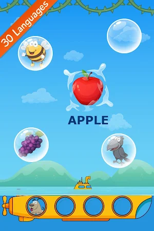 Bubbles fun and educational game for Toddler Kids Screenshot 1