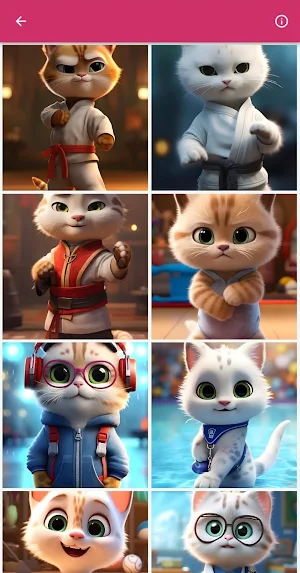 Cute Cat Cartoon Wallpapers Screenshot 1