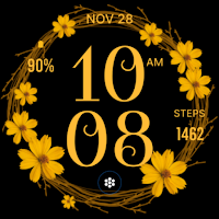 Yellow Flower Watch Face