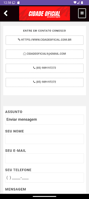 Cidade Oficial Screenshot 2