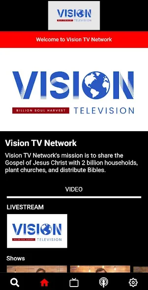 Vision Television Network Screenshot 0