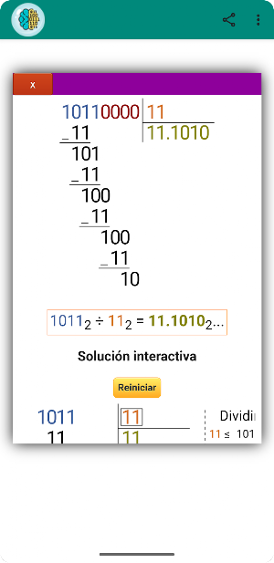 Calculadora Binaria Pro Screenshot 3