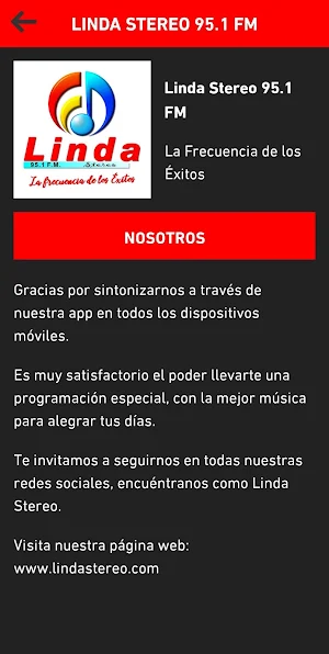 Linda Stereo 95.1 FM Screenshot 1