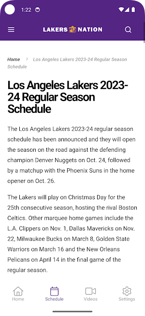 LakersNation.com Screenshot 2