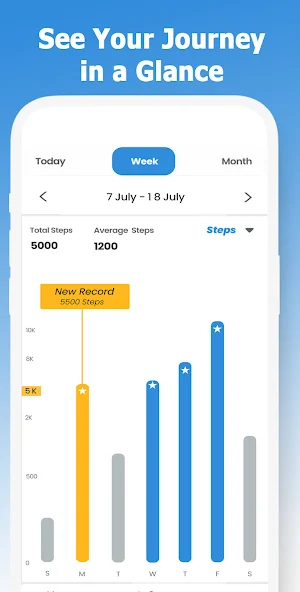 Stepify: Daily Step Tracker Screenshot 1