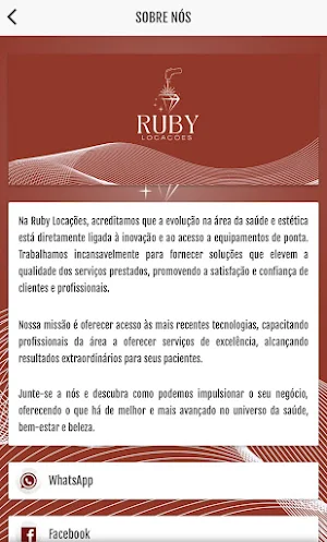Ruby Locações Screenshot 1