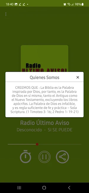 Radio Ultimo Aviso Screenshot 2
