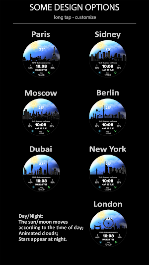 WFP 313 Urban watch face Screenshot 1