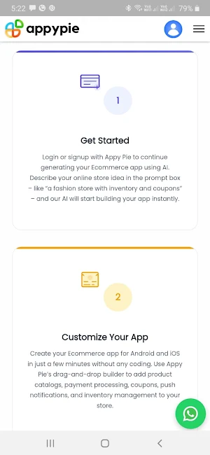 eCommerce App Builder Screenshot 1