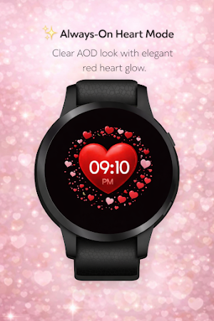 Valentine Heart Digital WearOS Screenshot 2