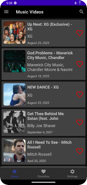 Music Videos Screenshot 1