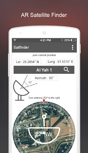 Satellite Finder (Dish Pointer with Compass) Screenshot 2