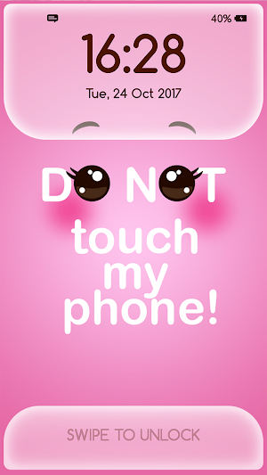 Girly Lock Screen Wallpaper with Quotes Screenshot 0