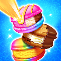 Rainbow Ice Cream Sandwich Maker🌈 Ice Cream Shop