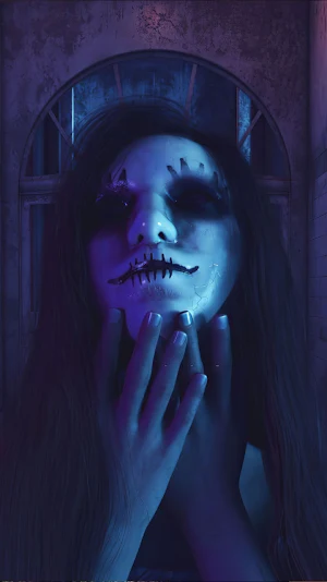scary mask wallpaper Screenshot 0