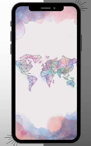 World Map Wallpaper Screenshot 1