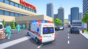 Traffic Ambulance Sim Game 3D Screenshot 3