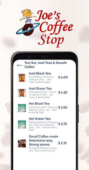Joe's Coffee Stop Screenshot 1