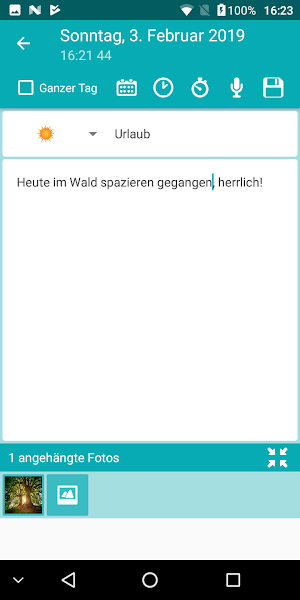 Tagebuch Chronik Journal Screenshot 2