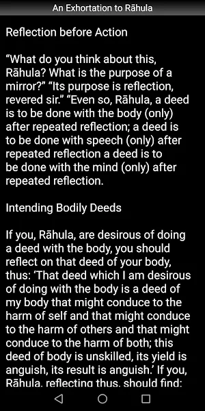 An Exhortation to Rahula Sutta Screenshot 2