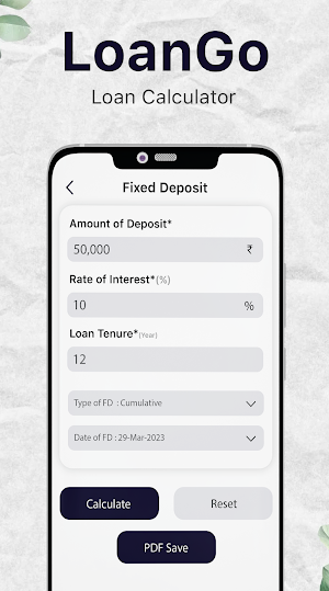 LoanGo - EMI Loan Calculator Screenshot 0