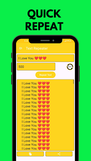 Text Repeater- repeat text 10k Screenshot 2