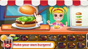 KidKat Hamburger Game for Kids Screenshot 1