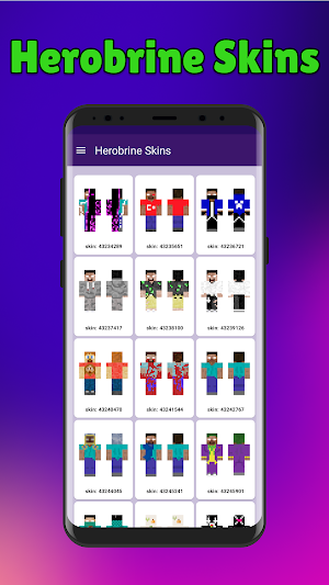 Herobrine Skins for Minecraft Screenshot 0