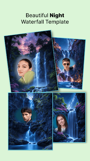Waterfall photo frame Pic edit Screenshot 1