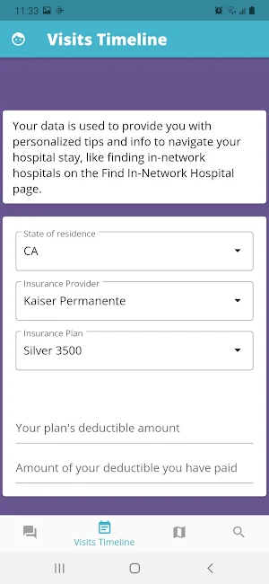 Patience Healthcare Navigator Screenshot 2