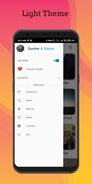 Offline Quotes And Status Screenshot 1