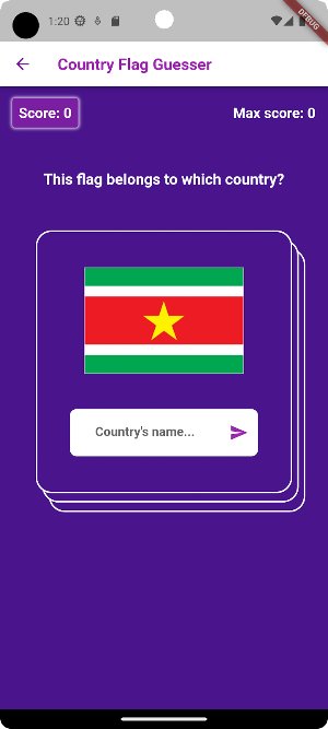 Country Guesser Screenshot 3