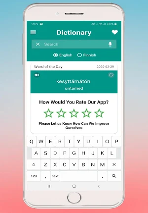 English Finnish Dictionary Screenshot 2